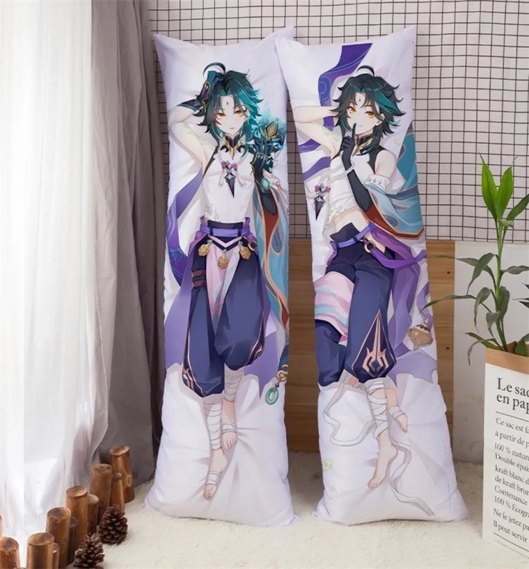 Japońska gra anime Genshin Impact przystojność Kaeya Xiao Pillowcase Hulging Body Pillow Cover Otaku Pilow Chrild 18 2205078170807