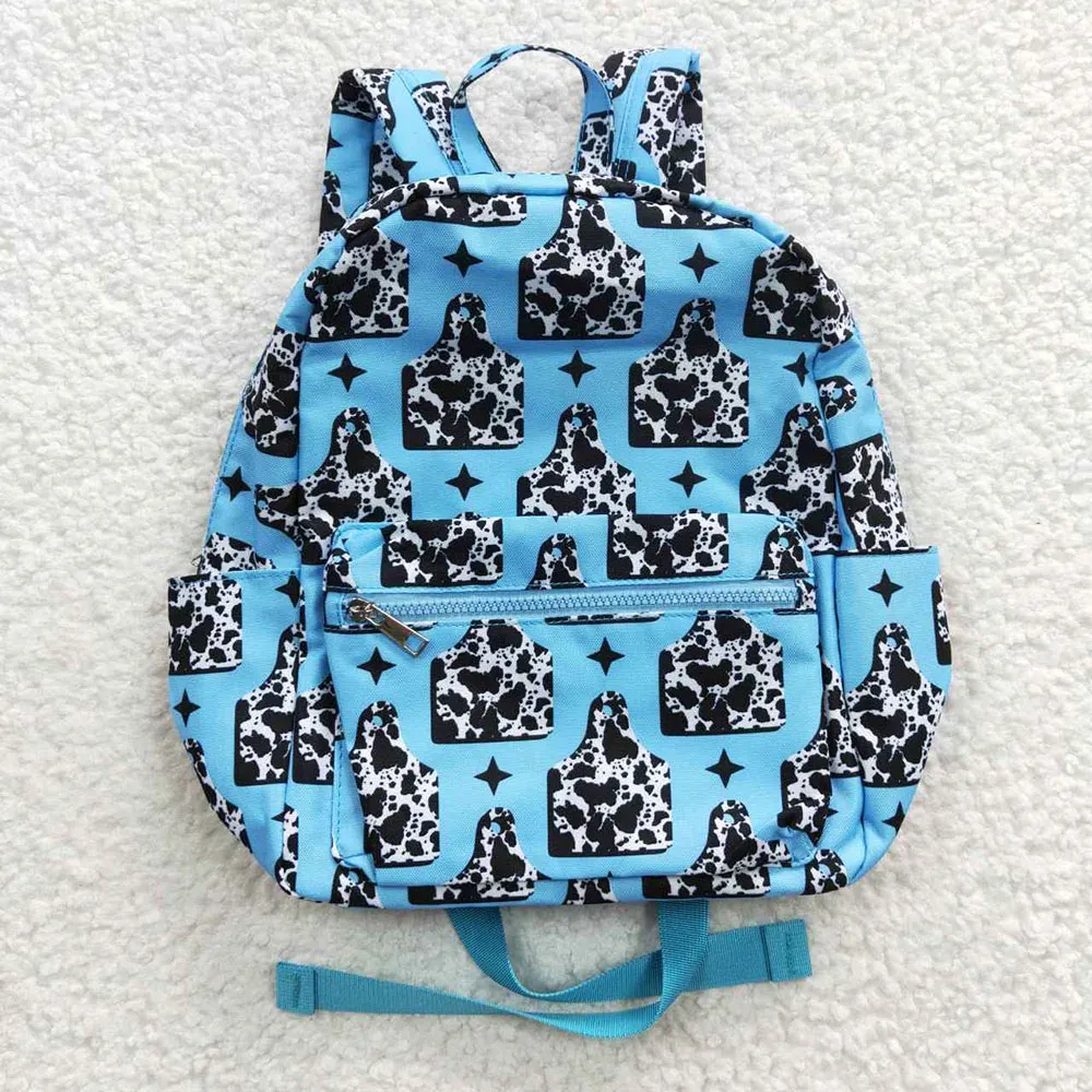 Tassen Groothandel Western Baby Kids weekend Travel Daypack Toddler Outdoor Portable Children Tieners Cow Ear Tags Print Handtas Bag