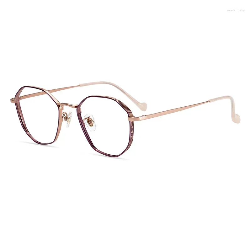 Sunglasses Frames Round Frame Retro Nearsighted Pure Titanium Glasses Ultra-light