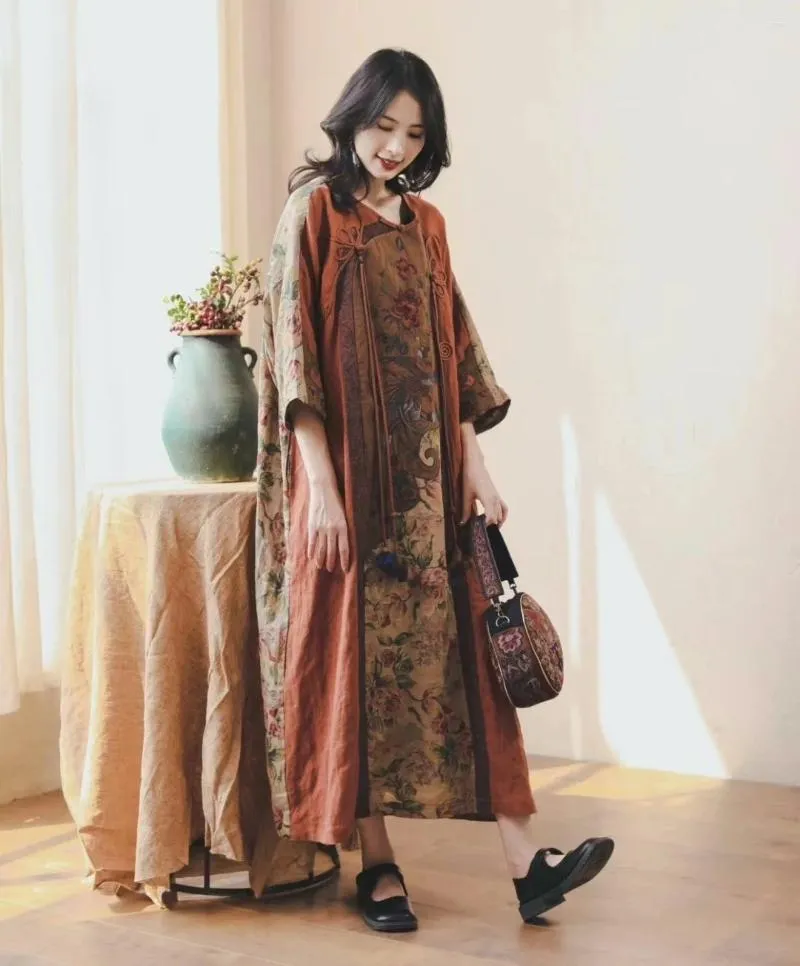 Patchwork Cotton Linen Long Summer Dress with Embroidery for Womens Casual  Wear from Dhgate Basic & Casual Dresses - price 166.35