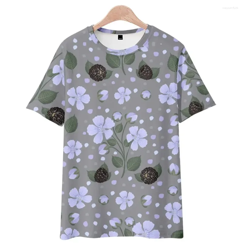 Herrdräkter nr 2 A1214 Casual Breattable Fashion Top T-shirt Anpassad Hip Hop Business Round Neck Short Sleeve Clover