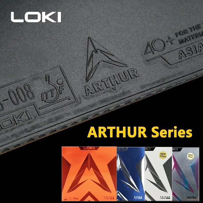 Original Loki Arthur Europeasia China Table Tennis Rubber Sticky Offensive Ping Pong Rubber with Hard Cake Sponge 240419