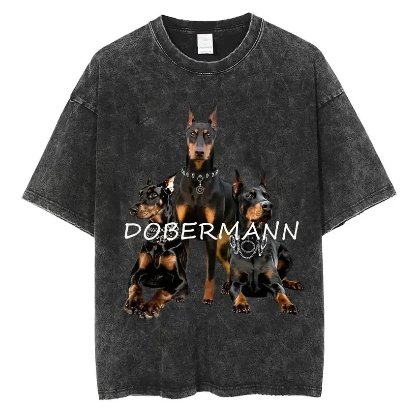 DHgate.com:Vintage Washed Hip Hop Rottweiler Doberman