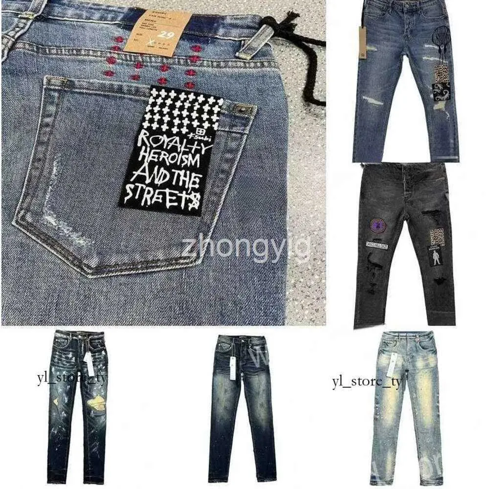 Motorcycle Ksubi Jeans Purple Brand Jeans Fashion Trend Kusbi Designer Ksubi Mens Skinny Luxury Denim Pant Distressed Ripped Biker Black Jean Slim Fit Jeanss Y0GH