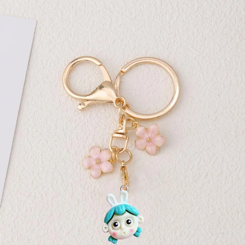 Porte-clés 2 Pièces En Daim Tissé – Petit Pendentif Pour Clés, Sac, Décoration - 9