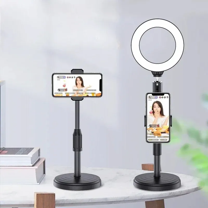 Live Broadcast Fill Light Dual Mobile Ring Beauty Selfie Light LED DESKTOP TIKTOK BEAUTY NET RED ANCHOR Fästsklipp