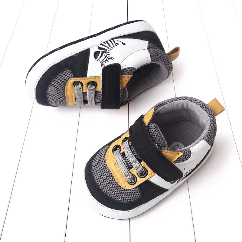 Peuter sneakers casual schattige baby flats ademende mesh baby wandelschoenen voor geboren meisjesjongens 240415