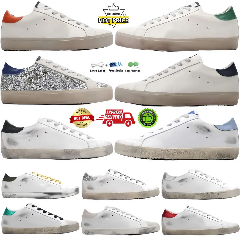 Footwear Midstar Shoes Gooseity Italy Brand Super Star Dirtys Sequin White Doold Dirty Designer Sneakers