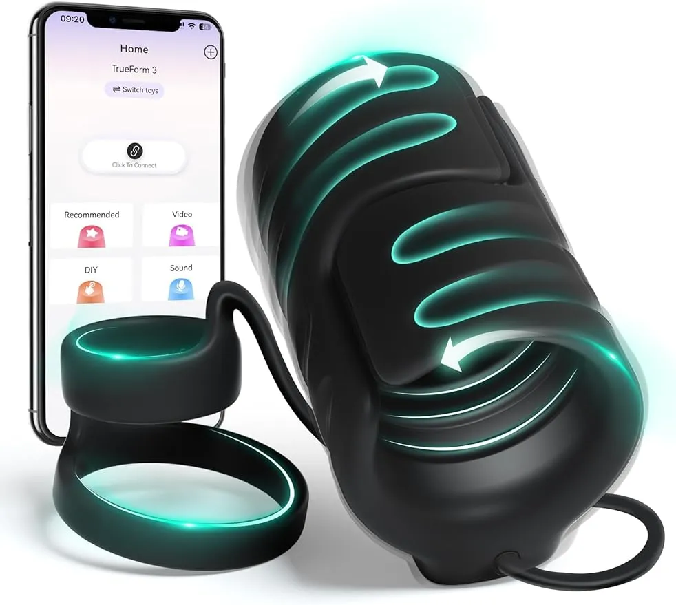 Giocattoli sessuali maschili per uomo vibratore, 9 maschio maschile elastico vibrante con anello del pene di 2 gallo, telecomando app, trainer del pene sesso macchina vibratori per uomini coppia,