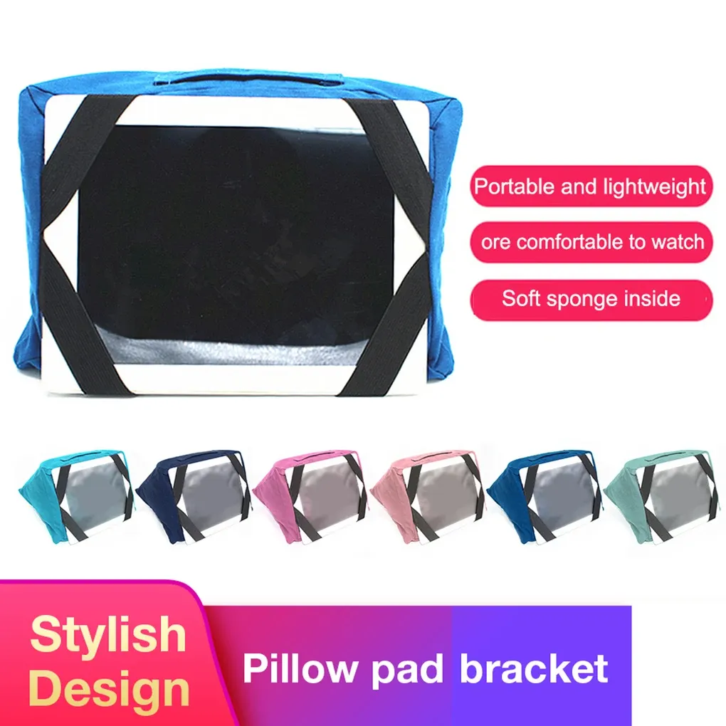 Support de support de comprimé oreiller smartphones multi-angles livre de coussin à tampons doux avec remplissage d'éponge