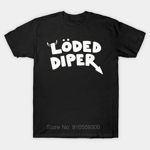 Män t-shirt Loded Diper Diary of a Wimp Kid Tshirt Male Brand Teeshirt Men Summer Cotton T Shirt 240420