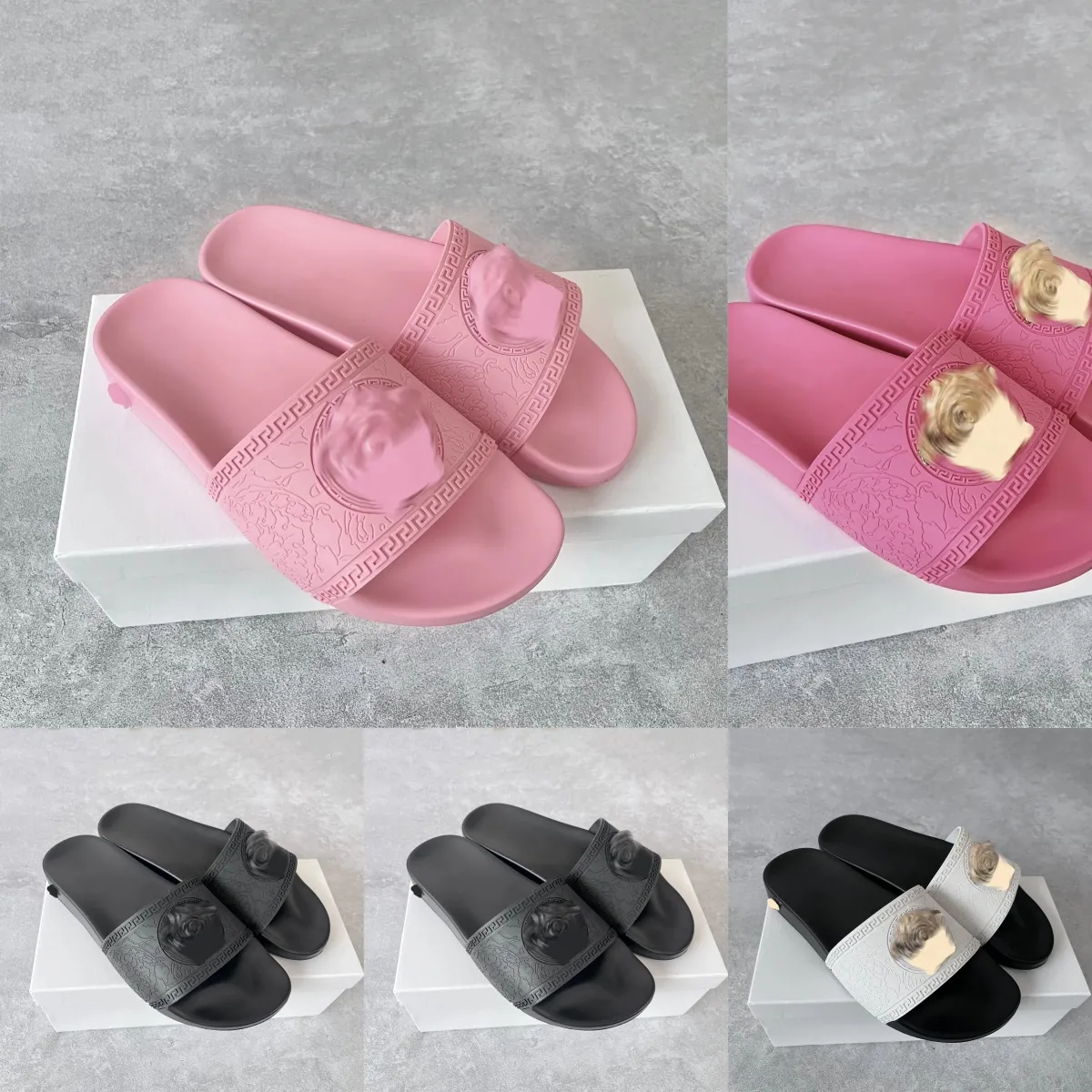 2024 avec boîte à poussière Box Luxury Designer Slide Slippers Sandals Sandales Men de tongs Flip Flops Lady Femmes Classic Shoes Classic Ladies 35-45