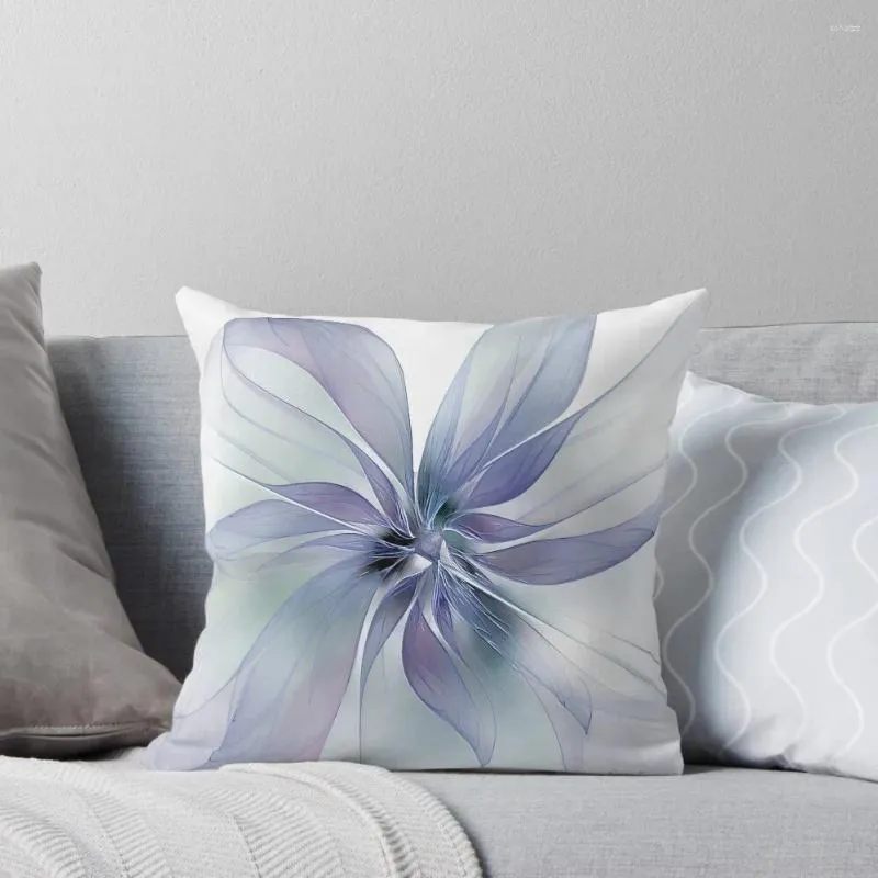 Travesseiro periwinkle blue flor arremesso de travesseiros de natal tampa cobre decorativo de luxo