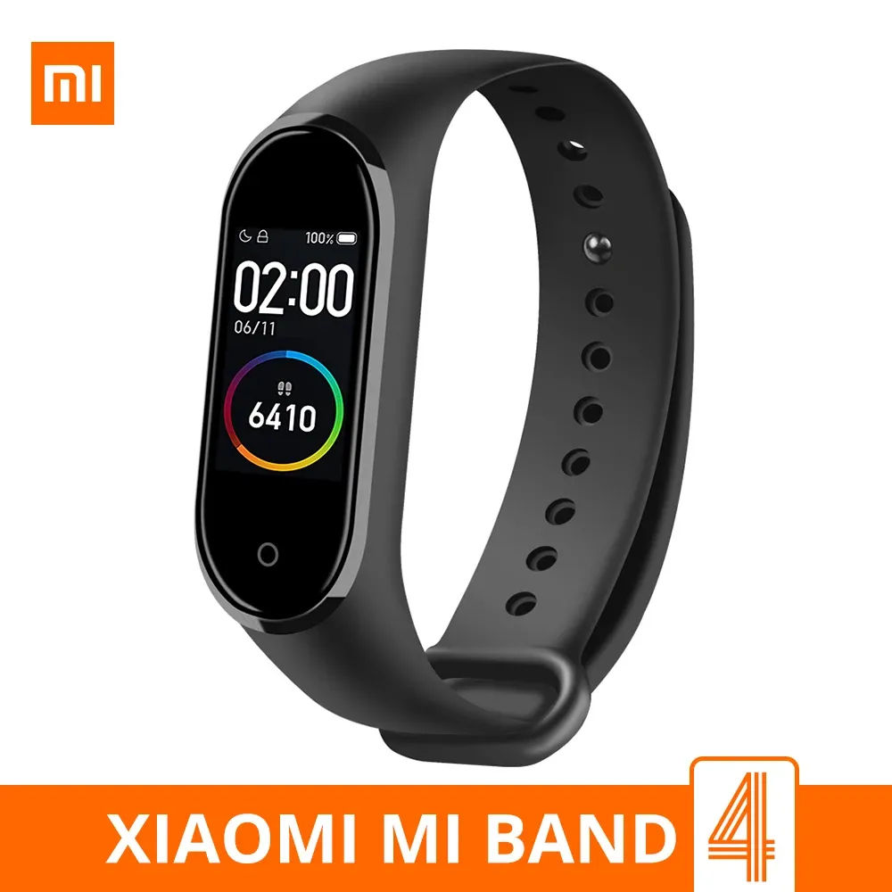 Pulseiras xiaomi mi banda 4 pulseira inteligente Tela AMOLED BRACELETA DE FAZEIRA DE FATIONAÇÃO DE FATÃO CARENTO DE FAZ