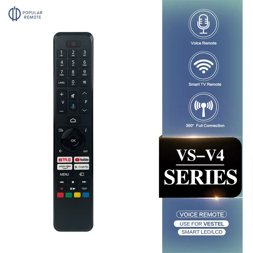 Control Control remoto de voz Uso para Vestel Smart TV 30111973 RC45160BT CT8563