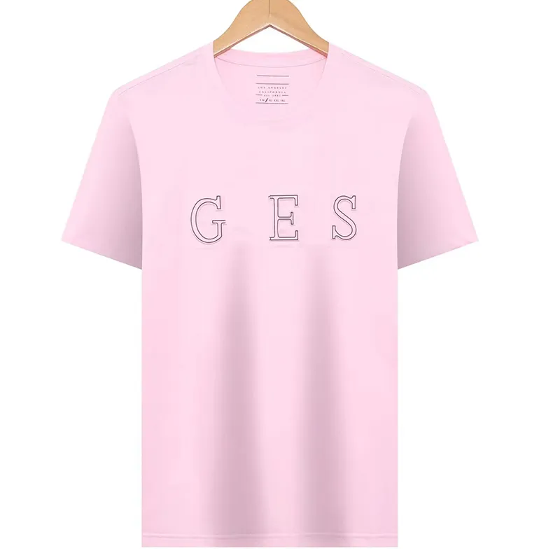 24Summer Bosss Business Gentleman T-shirt Designer collar trendy pure cotton short sleeved T-shirt Mens printed letters fashionable round neck casual mens clothing