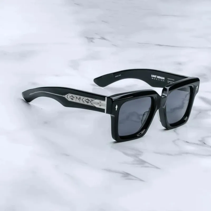 Zonnebrillen voor mannen Jmm Belize Acetaat vierkant modeontwerp luxe merk UV400 buitenhandgemaakte vrouwen gepolariseerde zonnebrillen 240409