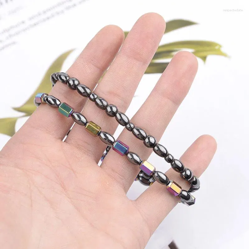 Strand zomer Japanse imitatie kleur zwarte galsteengierst kralen snaar armband eenvoudige paren dagelijks honderd met sieraden