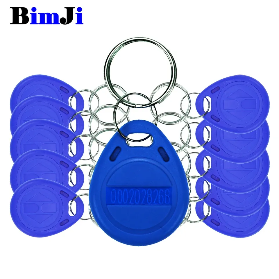 Control 100pcs Rfid Read Only Tag 125Khz Proximity Blue Color RFID Card Keyfobs Key Fob Access Control Smart Card Free Shipping