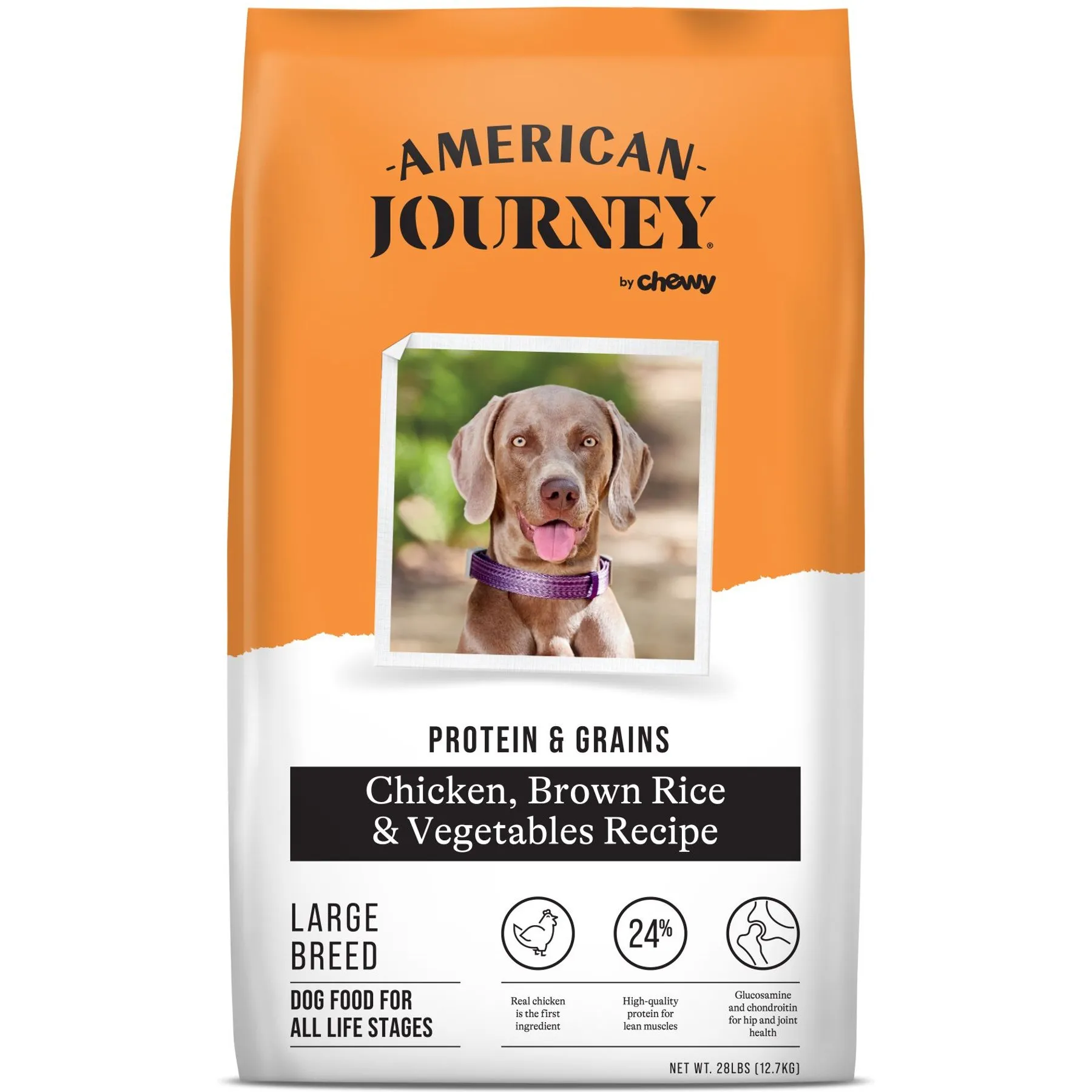 Dry Dog Food For Large Breeds: Chicken, Brown Rice Vegetables