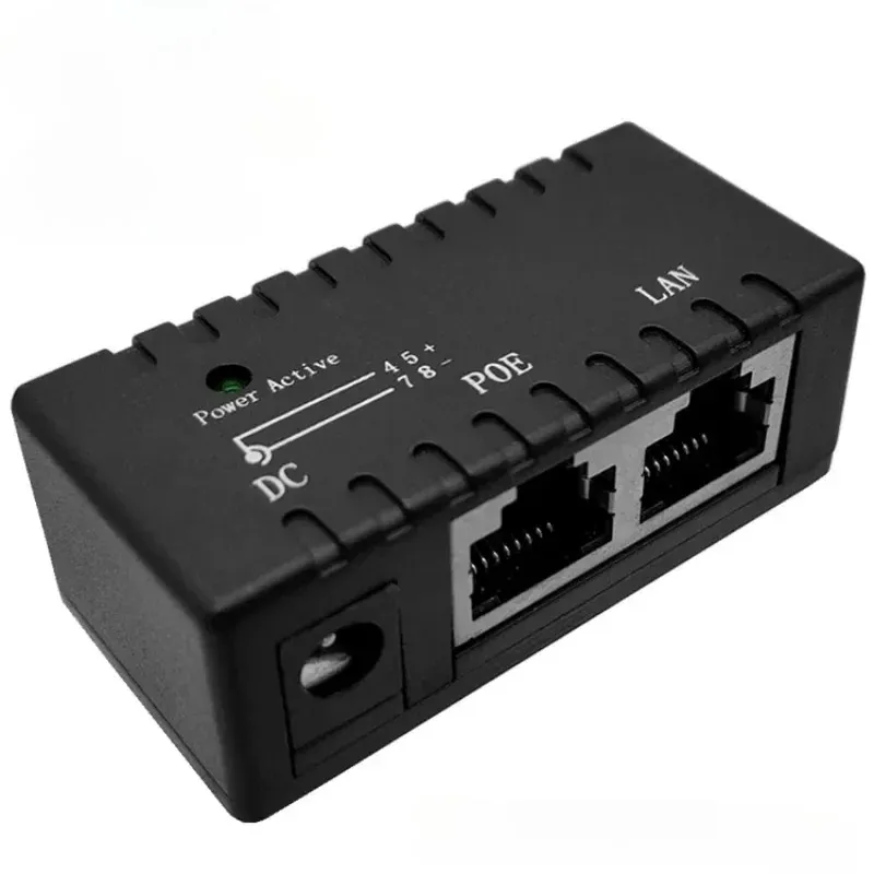Ny 2024 100Mbps 5V 12V 24V 48V/1A POE Injektor Power Splitter för IP -kamera Poe Adapter Modul AccessoriesFor 100 Mbps Poe Splitter för IP