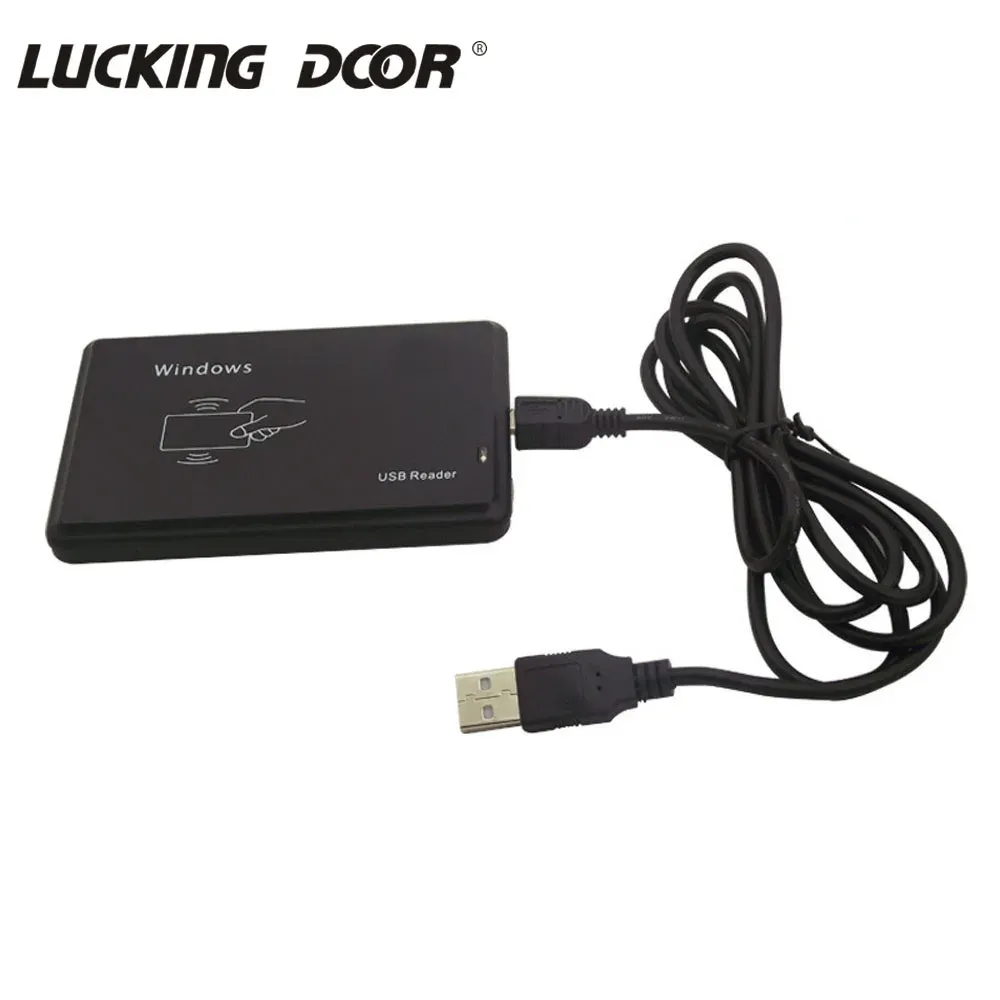 CONTRÔLE USB PORT 125KHz ou 13,56 MHz M1 S50 1K RFID Proximité Smart USB Magnetic Card Reader pour le système de contrôle d'accès