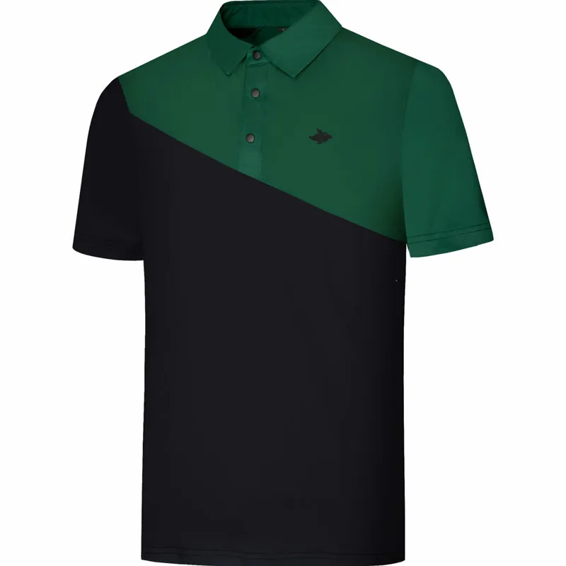 Ropa de golf de verano camiseta de golf de manga corta 2 colores tela de secado rápido ropa para hombres camisa deportiva de ocio al aire libre