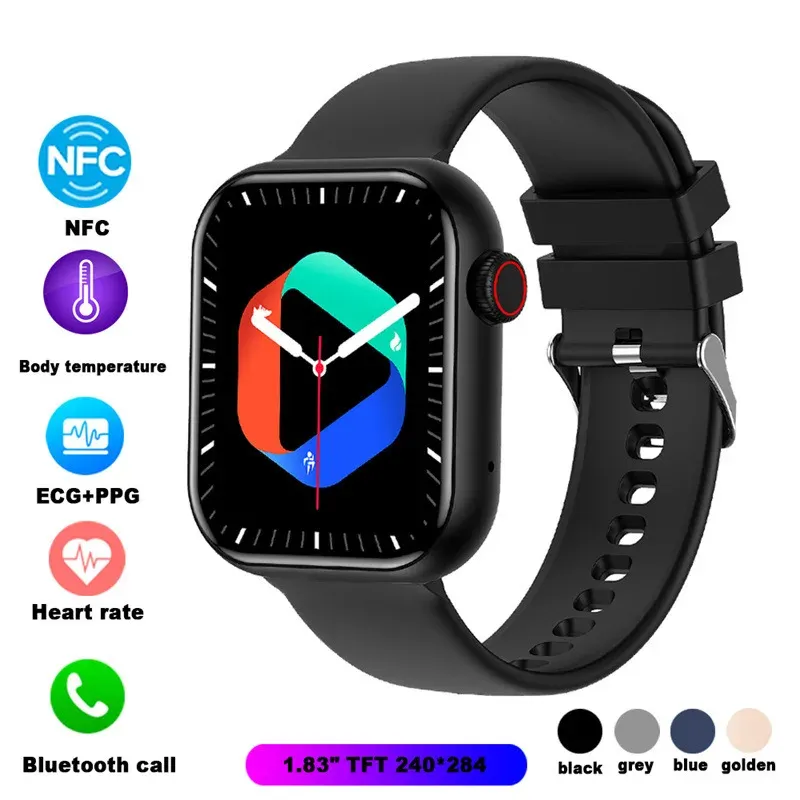 Steuerung 2023 EKG+PPG Bluetooth Call Smart Watch Männer Frauen Outdoor Sport Fitness Armband Herzfrequenzgesundheitsüberwachung SmartWatch