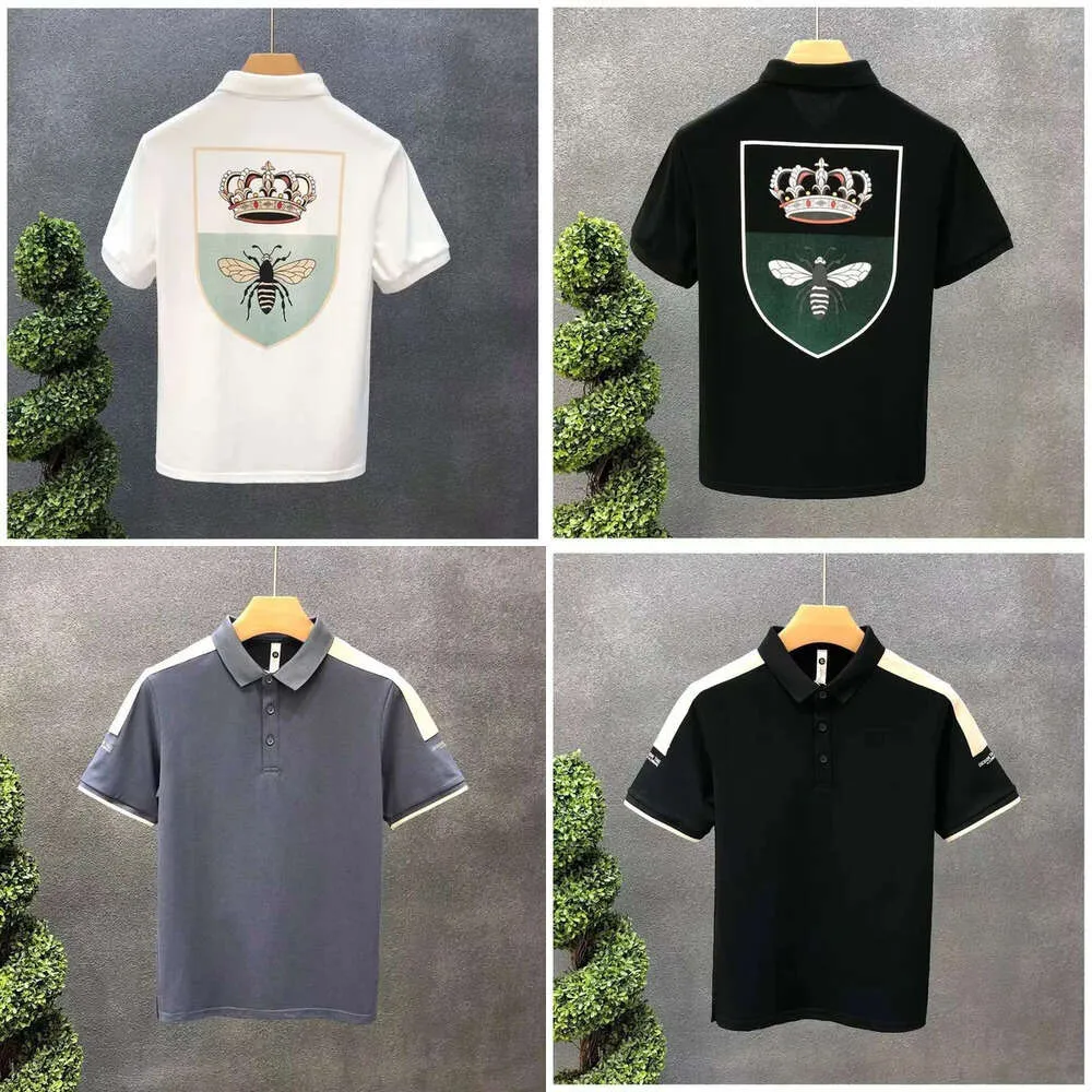 نهاية High Half 2021 Summer Polo Shirt العصرية العلامة التجارية قصيرة الأكمام شخصية الشباب تيل تي شيرت