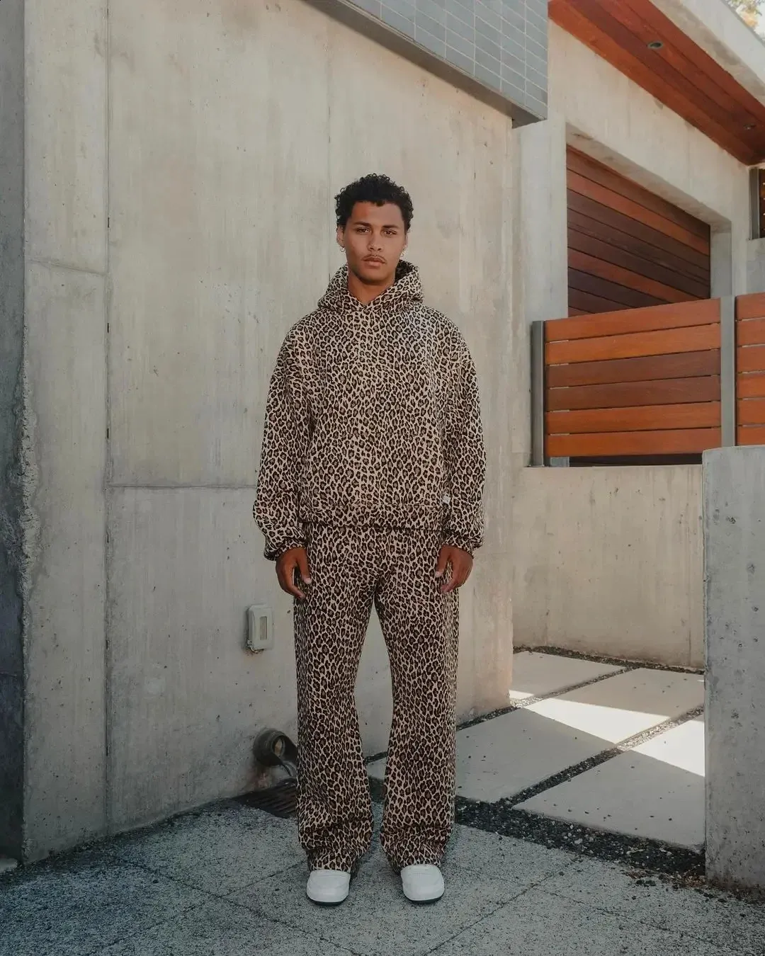 Leopard Print Oversized Hoodie: Y2K Harajuku Style From Yujia02