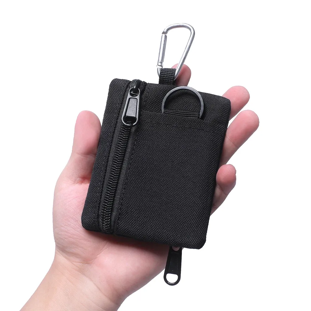 Bags Hot Tactical Wallet EDC Molle Pouch Portable Key Card Case Outdoor Sports Coin Purse Hunting Bag Zipper Pack Multifunctional Bag