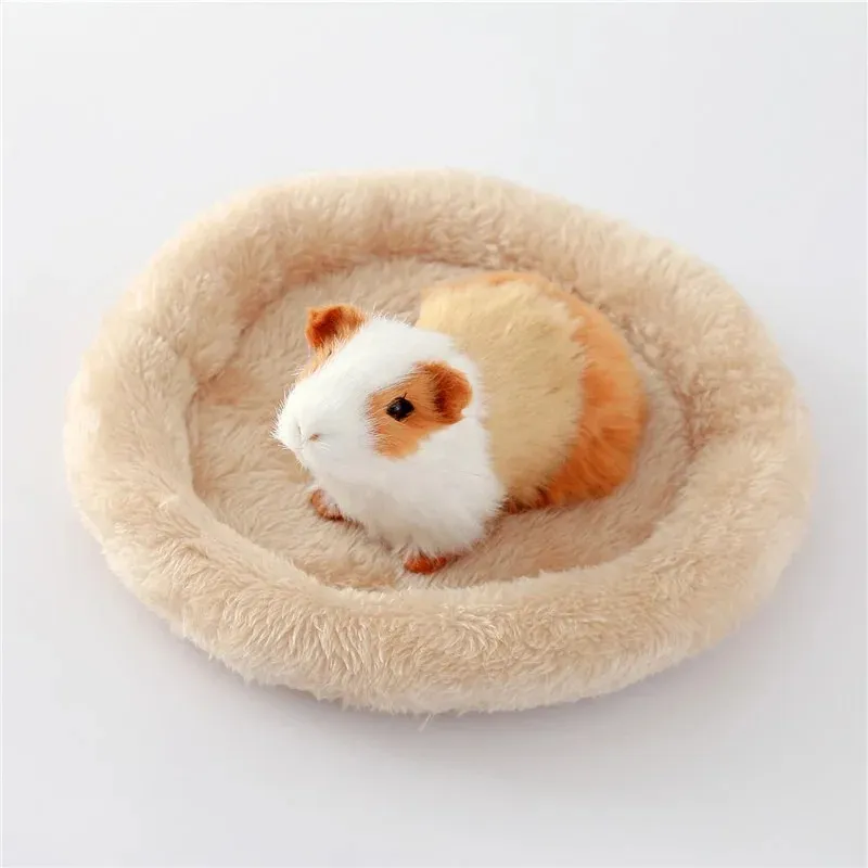 Hamster Nest Pad Velvet Warm Pet Nest Arctic Cotton Cushion Hamster Hedgehog Chinchilla Rabbit Pet Bed S/L Pet supplies