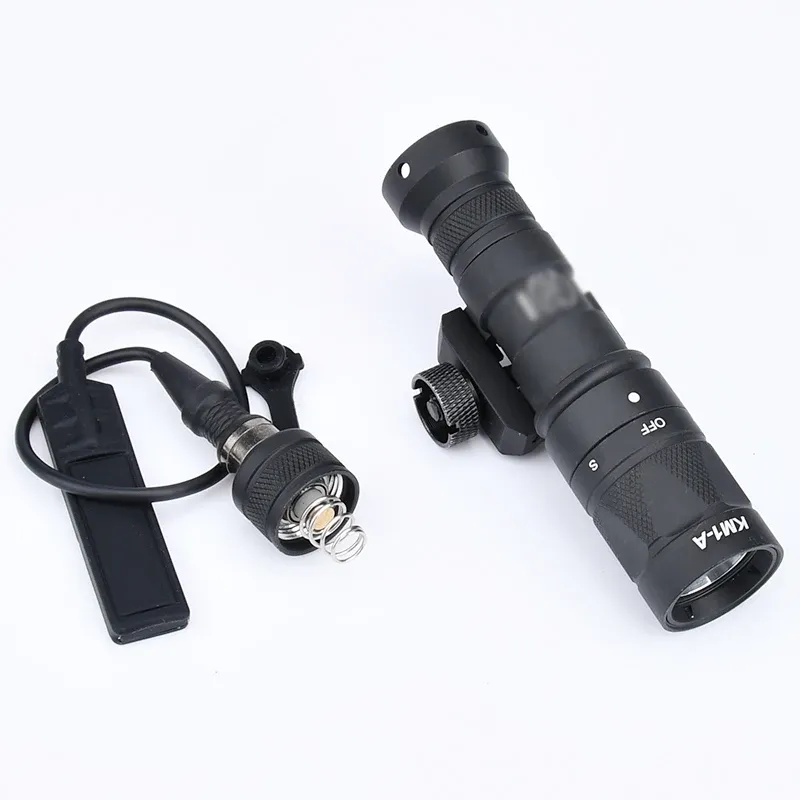 Scopes WADSN M300 M300W Lampe de poche Surefir LED BLANC STROBE LETUILLE Version de commutation régulière Fit 20 mm Picatinny Rail Hunting Arme Lampon