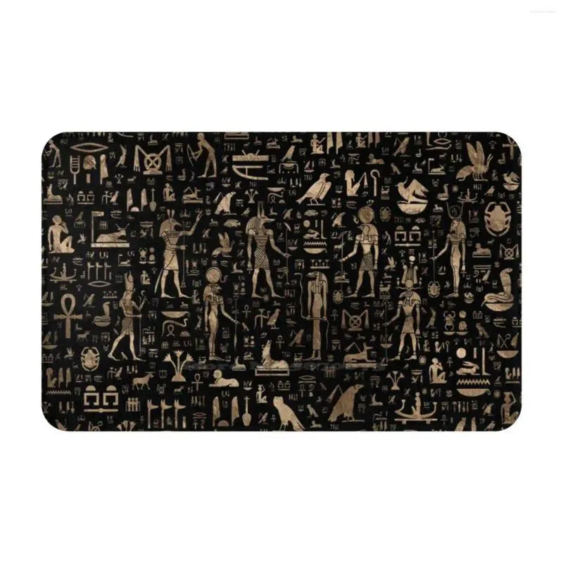 Carpets Dieux et hiéroglyphes égyptiens anciens.
