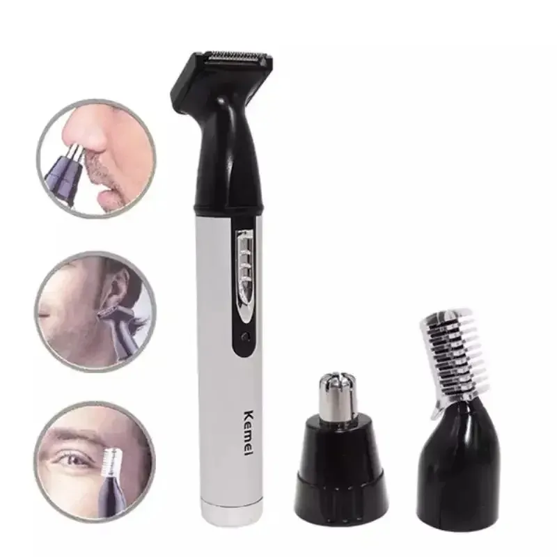 3 in1 Rechargeable Nose Ear Hair Trimmer for Men Grooming Kit Electric Eyebrow Beard Trimer Micro Nose and Ears Trimmer