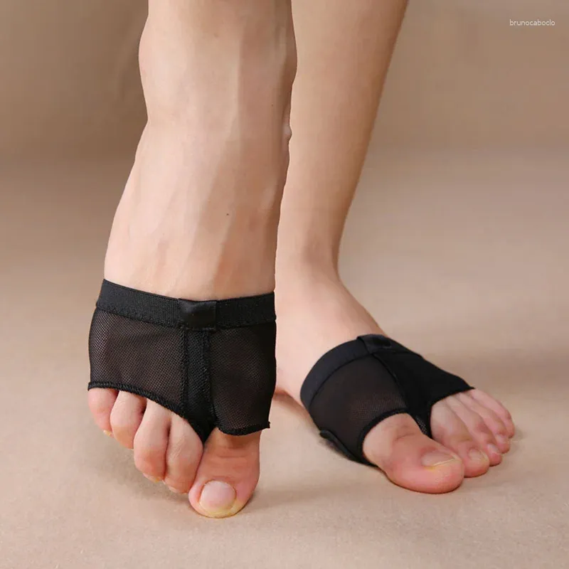 ダンスシューズUshine Professional Belly Ballet Toe Pad Practice Foot Thong Grooming Tool Half Sole Gym Socks Wo