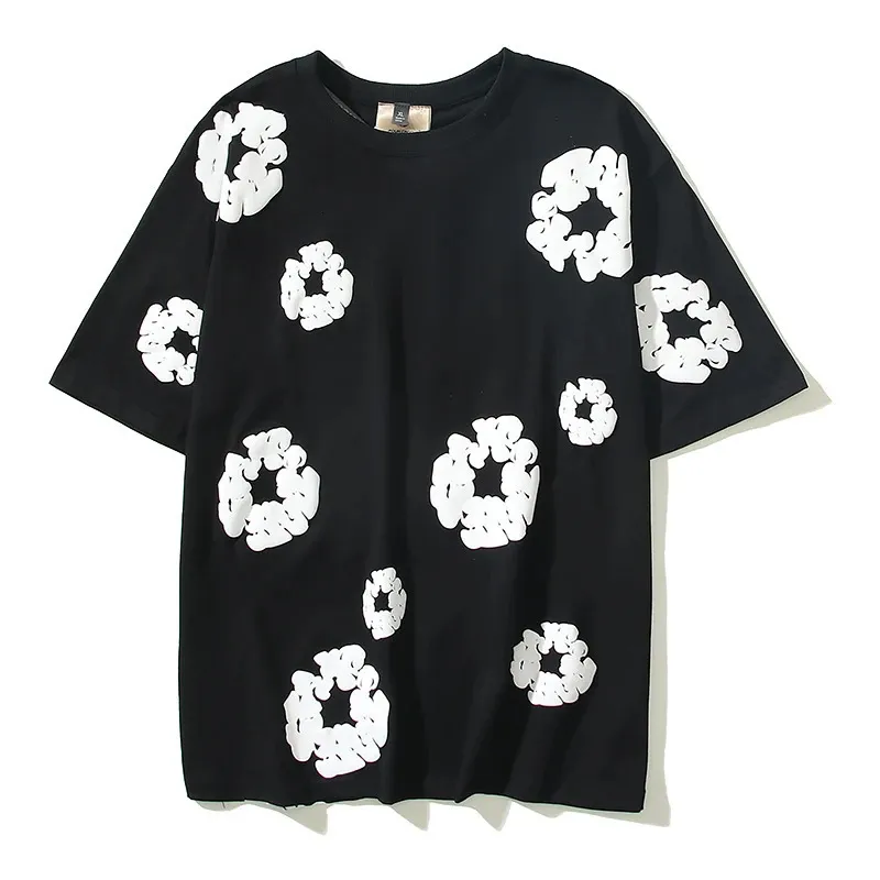 Y2KストリートウェアフルカポックフォームプリントコットンサマーTシャツ男女のための半袖TシャツROPA HOMBRE特大トップTシャツ240418