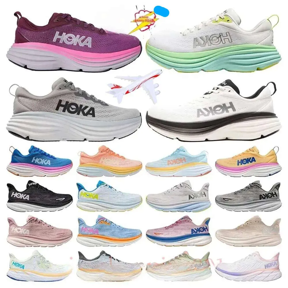 2024 Hooka Shoe Clifton 9 Running Speed 2 Shoes Womens Platform Sneakers One Bondi 8 Men Blakc White Harbor Mens Women Trainers Runnners 36-45 811