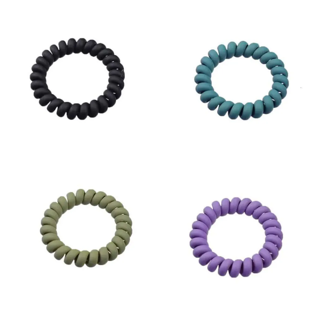 Anello per capelli telefonici opachi ad anello per capelli da donna grande elastico bracciale elastico gioielli per capelli a corda da traino