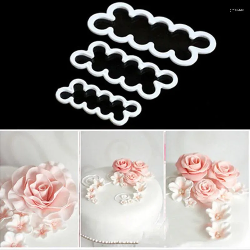 Moules de cuisson Rose Petal Flower Cutter Cutter Maker Elegant Cake Moule Fondant DÉCORATION DU SUCH