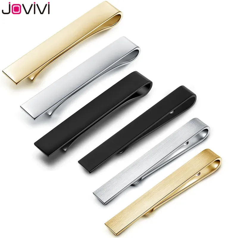 Clips Jovivi Mens Stainless Steel Tie Bar Pinch Clip for Skinny 1.6"/regular Ties 2.1" Business Casual Shirt Tie Clips Valentines Gift