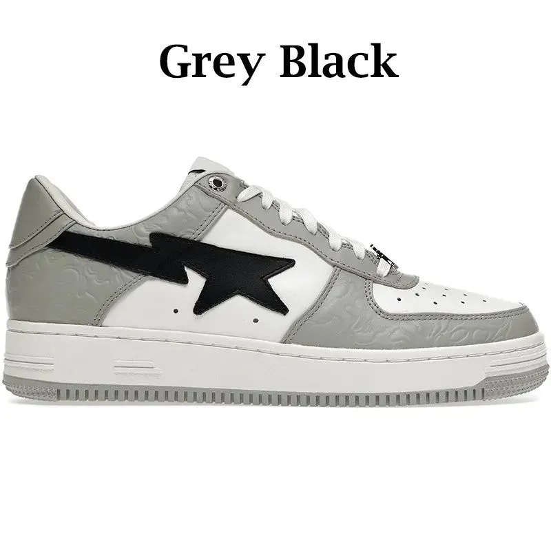 Bapestar Chaussures Sk8 Sneakers Designer For Stases Femmes Low Top Black Blanc Blue Blue Camo Camo Green Pastel Rose Nostalgique Gris Gris Fashion Trainers 16