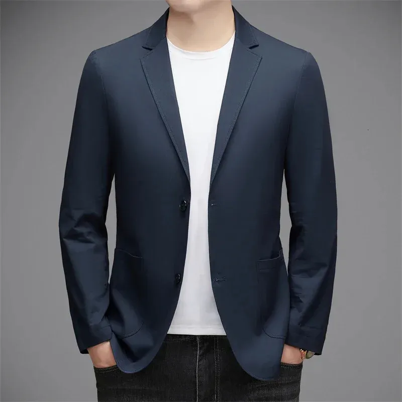 Men Casual Suit Versión coreana Mens Spring and Autumn Thin Business Highend Single Casual Chaqueta 240407