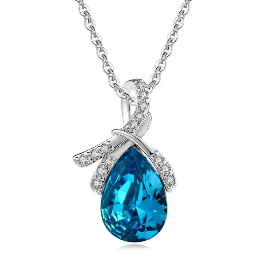 925 Collier de diamant de couleur en argent sterling pour femmes courtes clavicules coulonneuses de tour de cou