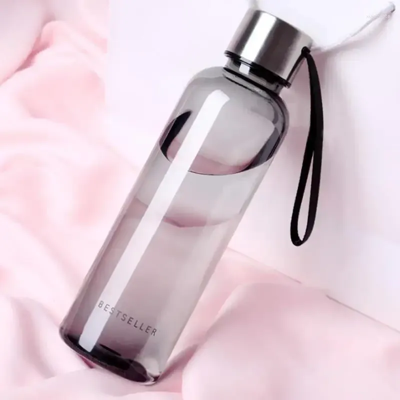 Water Bottles Outdoor Sports Plastic Portable Motion Aquarius Transparent Cup Leak Prevention Container 500ml