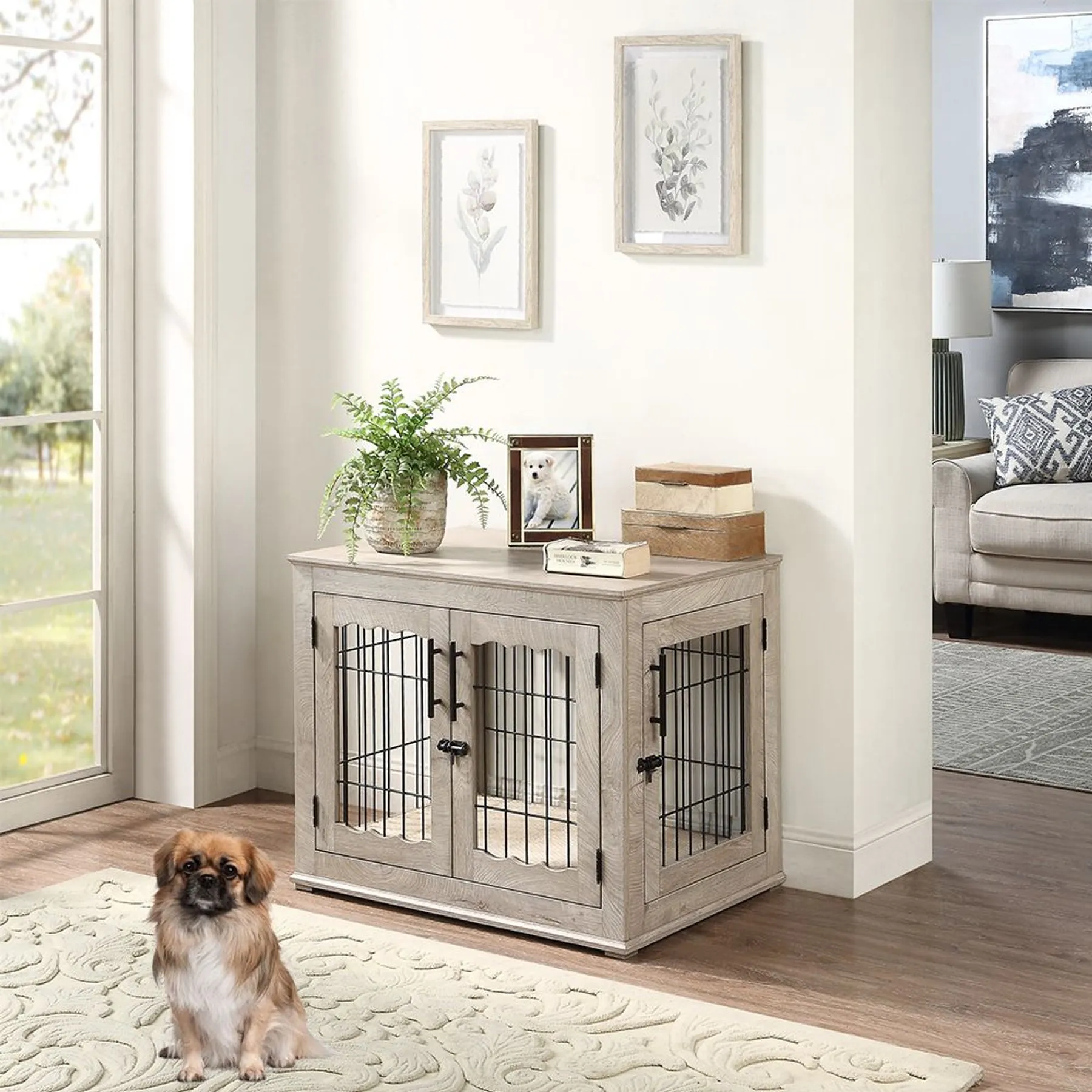 Save Big on Bulk Wood End Table Dog Crate Unipaws Wooden Wire Furniture End  Table Dog Crate Best Deals on DHgate