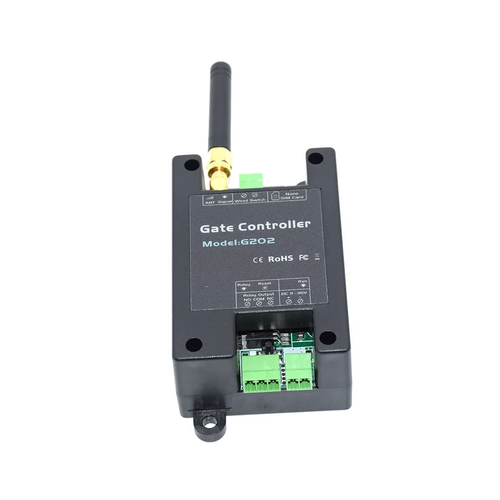 Control 4G LTE 2G GSM SMS Smart Remote Relay Switch Controller Standard DINrail Mounting For Automatic Gate Opener