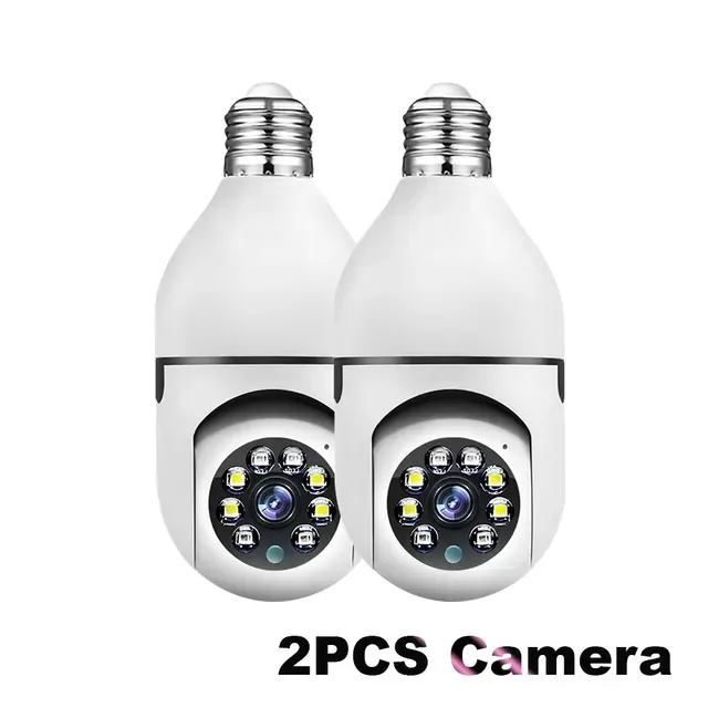 Wifi E27 Bulb Surveillance IP Camera Night Vision Wireless Home 2MP CCTV Security Camera 4x Digital Zoom Video Indoor