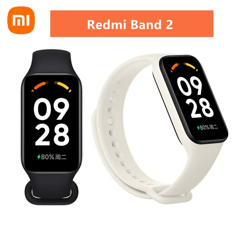 Wristbands Xiaomi Redmi Band 2 Smart Bracelet 7 Color 1.47" Screen Miband Blood Oxygen Fitness Tracker Bluetooth Waterproof Smart Band 2