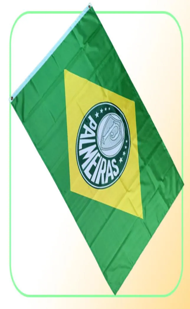 Brazilië Sociedade Esportiva Palmeiras FC Flag 35ft 90cm150cm Polyester vlaggen Banner Decoratie Flying Home Garden Flagg Festi8991570